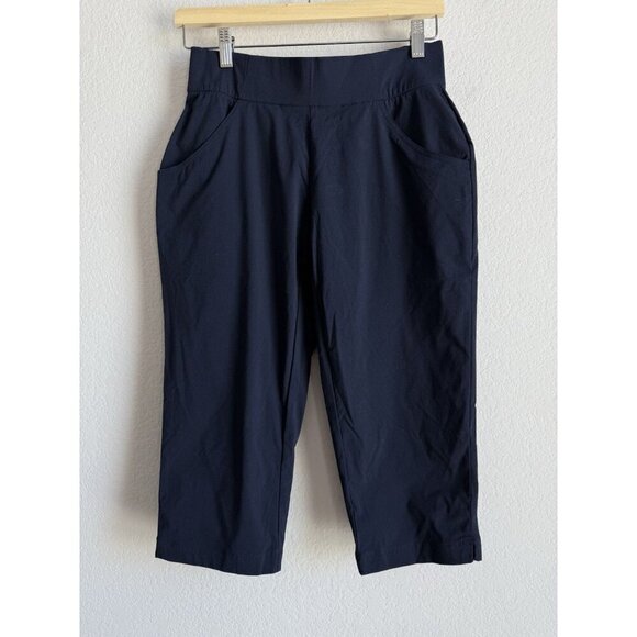 COLUMBIA Women Small Capri Shorts Athletic Outdoor Navy & Black Pull On Set of 2 - Picture 10 of 16